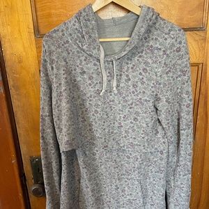 Latched Mama Floral Nursing Hoodie, Medium